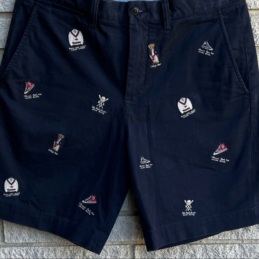 Polo By Ralph Lauren 🇺🇸 Men’s Stretch Classic Fit Prep Bear Shorts